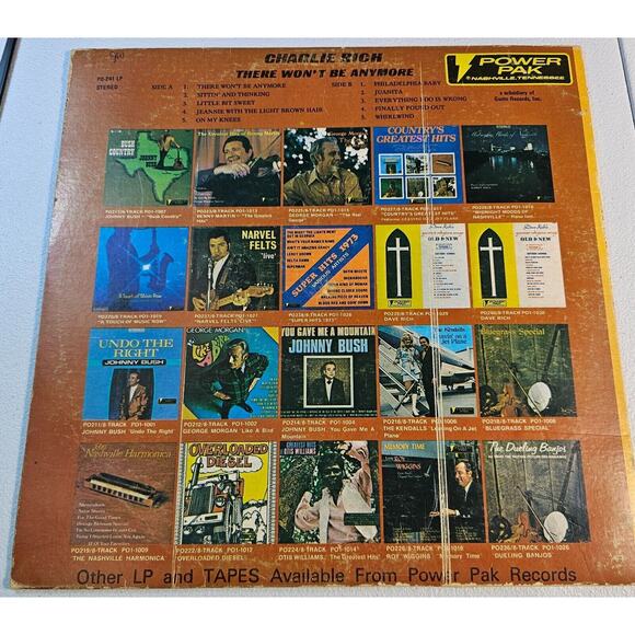 CHARLIE RICH THERE WON'T BE ANY MORE VINYL LP PO GOOD CONDITION 6 - Picture 5 of 5